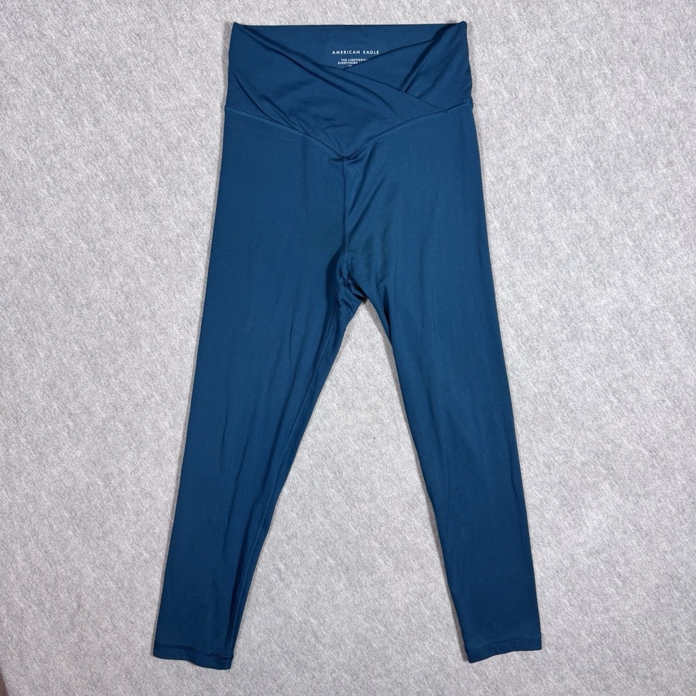 American Eagle AE Lightweight 7/8 Everything Legging Size S Crossover Teal